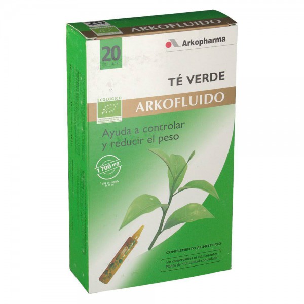 arkofluido-te-verde-20-ampollas