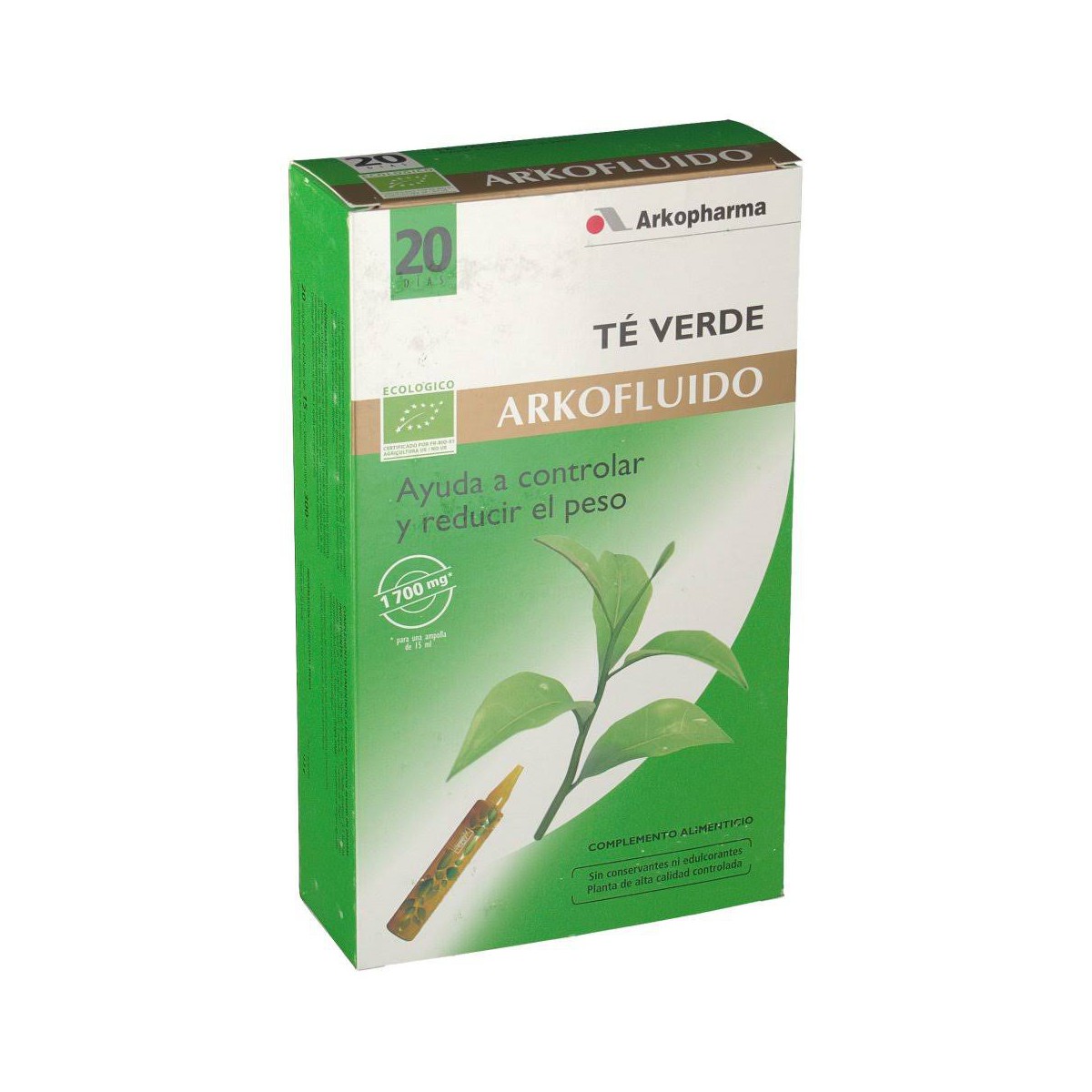 arkofluido-te-verde-20-ampollas
