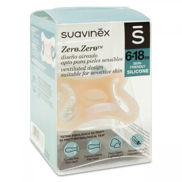 CHUPETE-SILICONA-FISIOLOGICO-SUAVINEX-SX-PRO-ZERO-ZERO-6-18-MESES