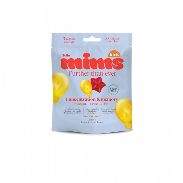 MIMS GUMMIES KIDS CONCENTRACIÓN Y MEMORIA 7 DIAS