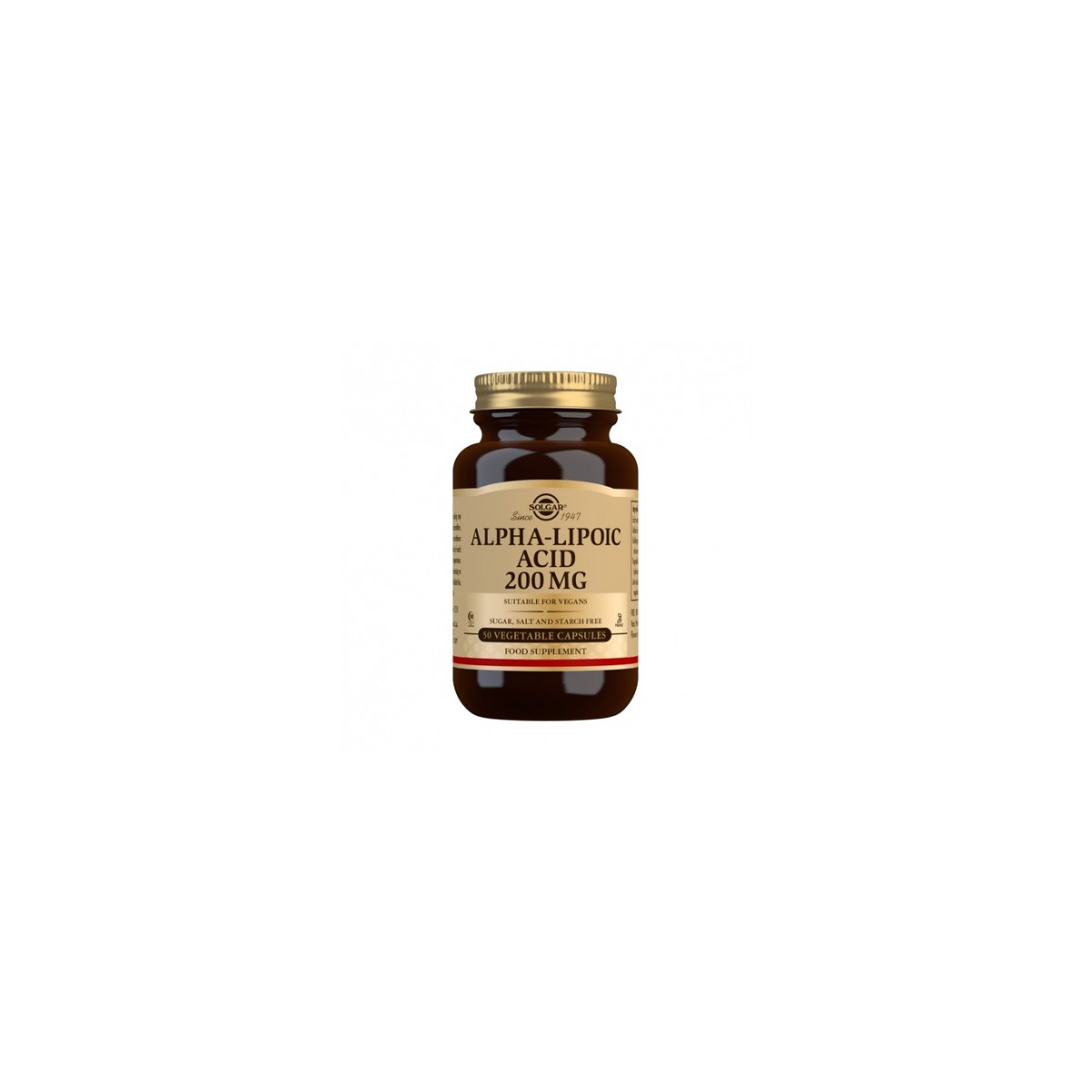 SOLGAR ACIDO ALFA LIPOICO 200 MG 50 CAPS