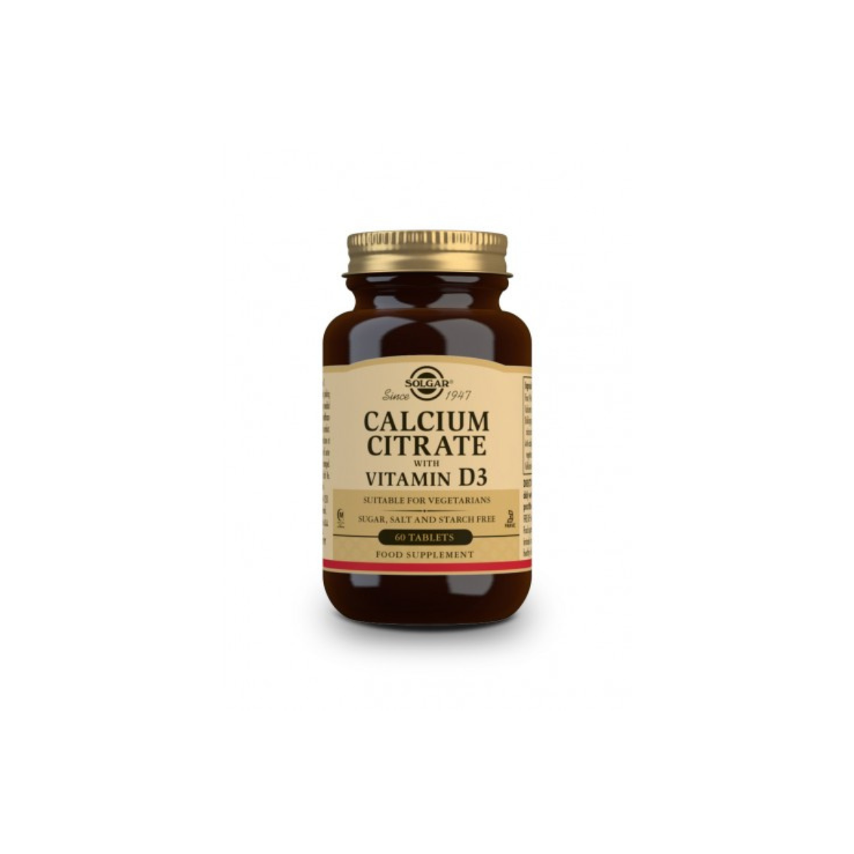 SOLGAR CITRATO CALCIO + VIT D3 60 COMP