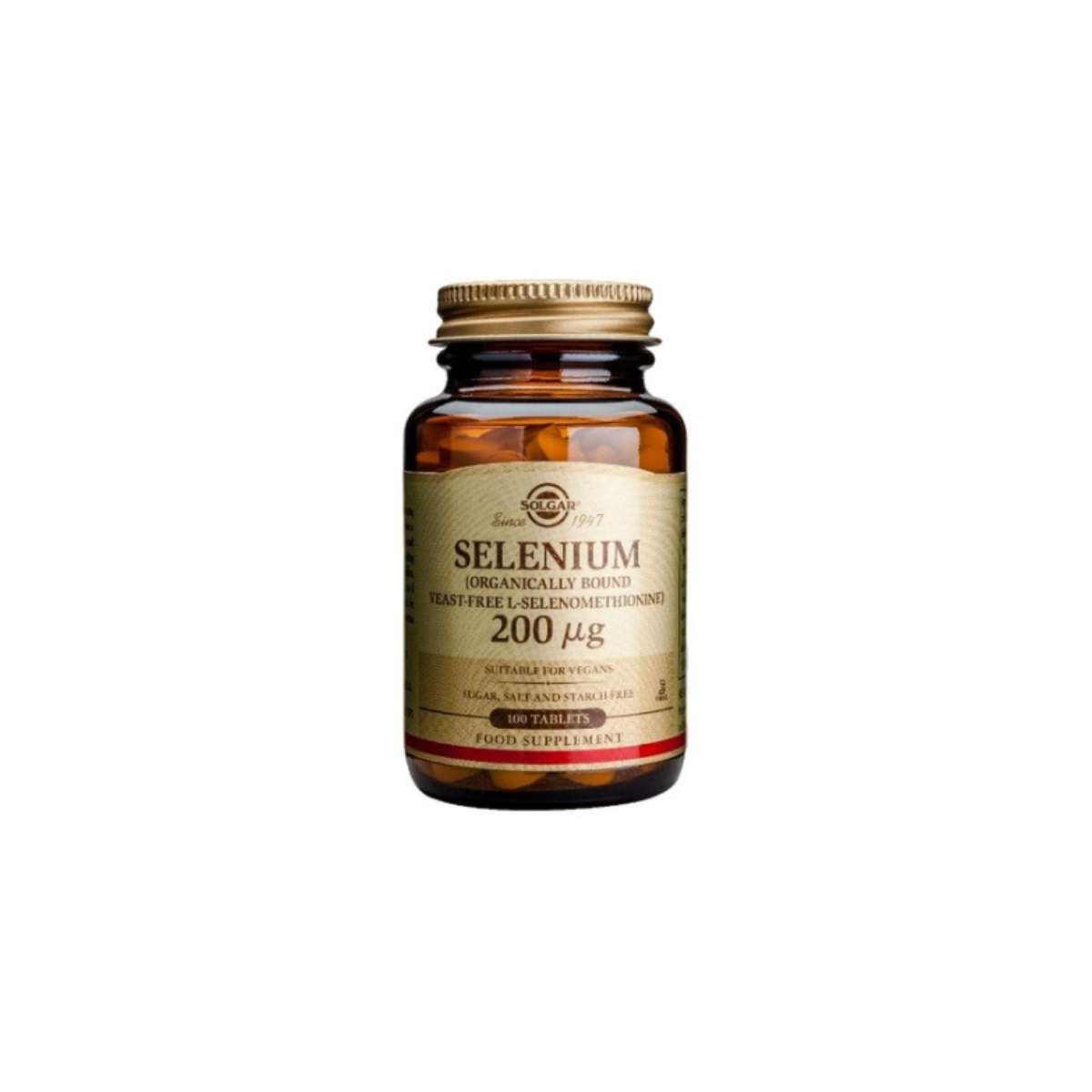 SOLGAR SELENIO S/LEVADURA 200 MCG 100...