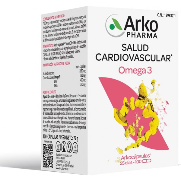 ARKOCAPSULAS OMEGA 3 ACEITE...