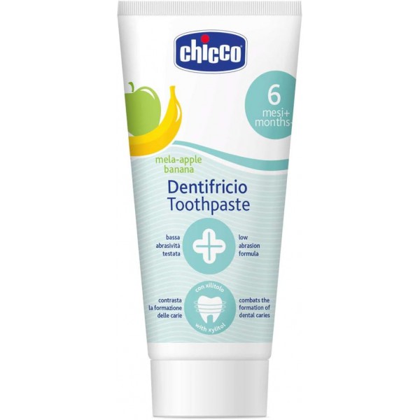 PASTA DENTAL INFANTIL CHICCO 50 ML MANZANA/PLATANO