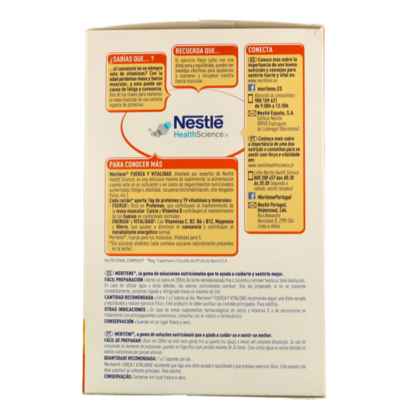 MERITENE ACTIVE SENIOR BATIDO CAFE DESCAF. 15 SOB 30 G