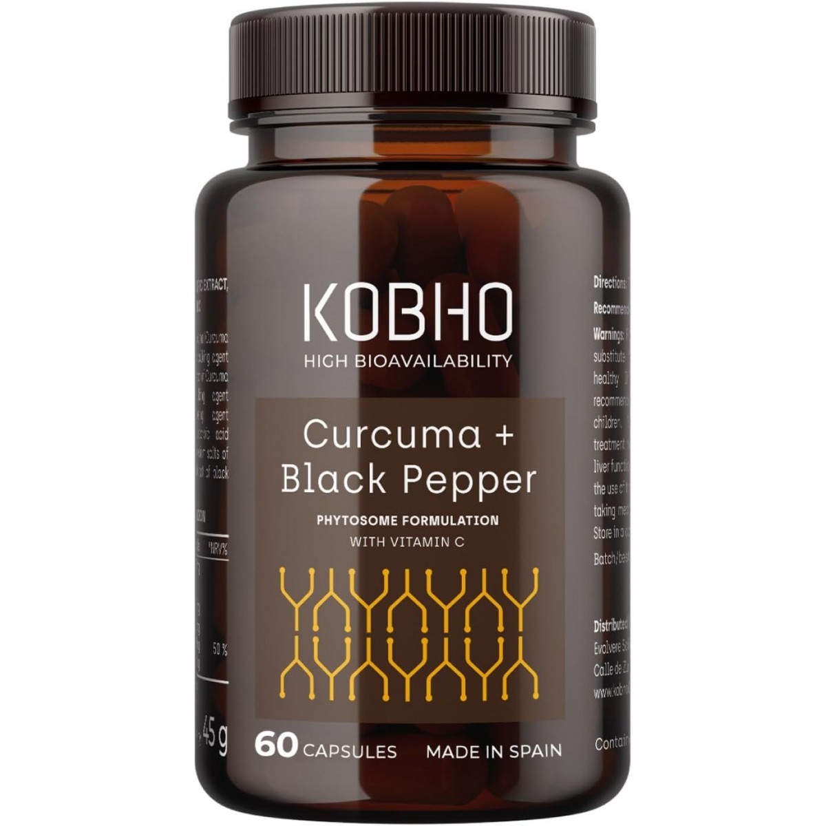 KOBHO CURCUMA+PIMIENTA NEGRA 60 CAPSULAS