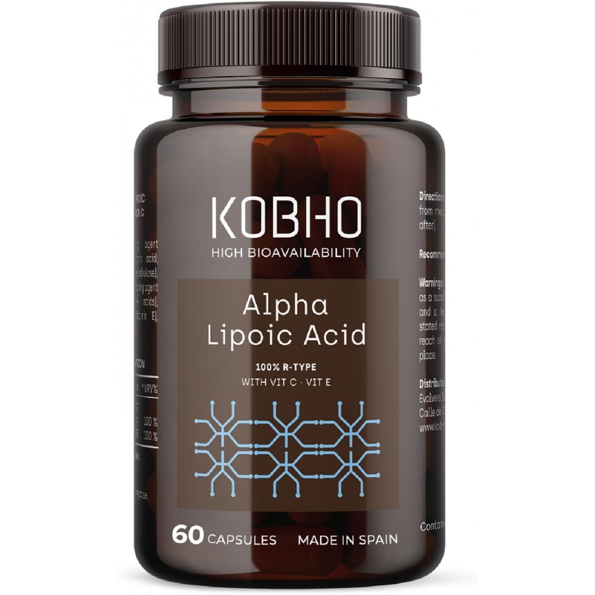 KOBHO ACIDO ALPHA LIPOICO  60 CAPSULAS