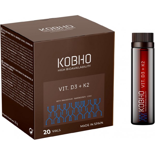 KOBHO VIT D3+K2 20 VIALES