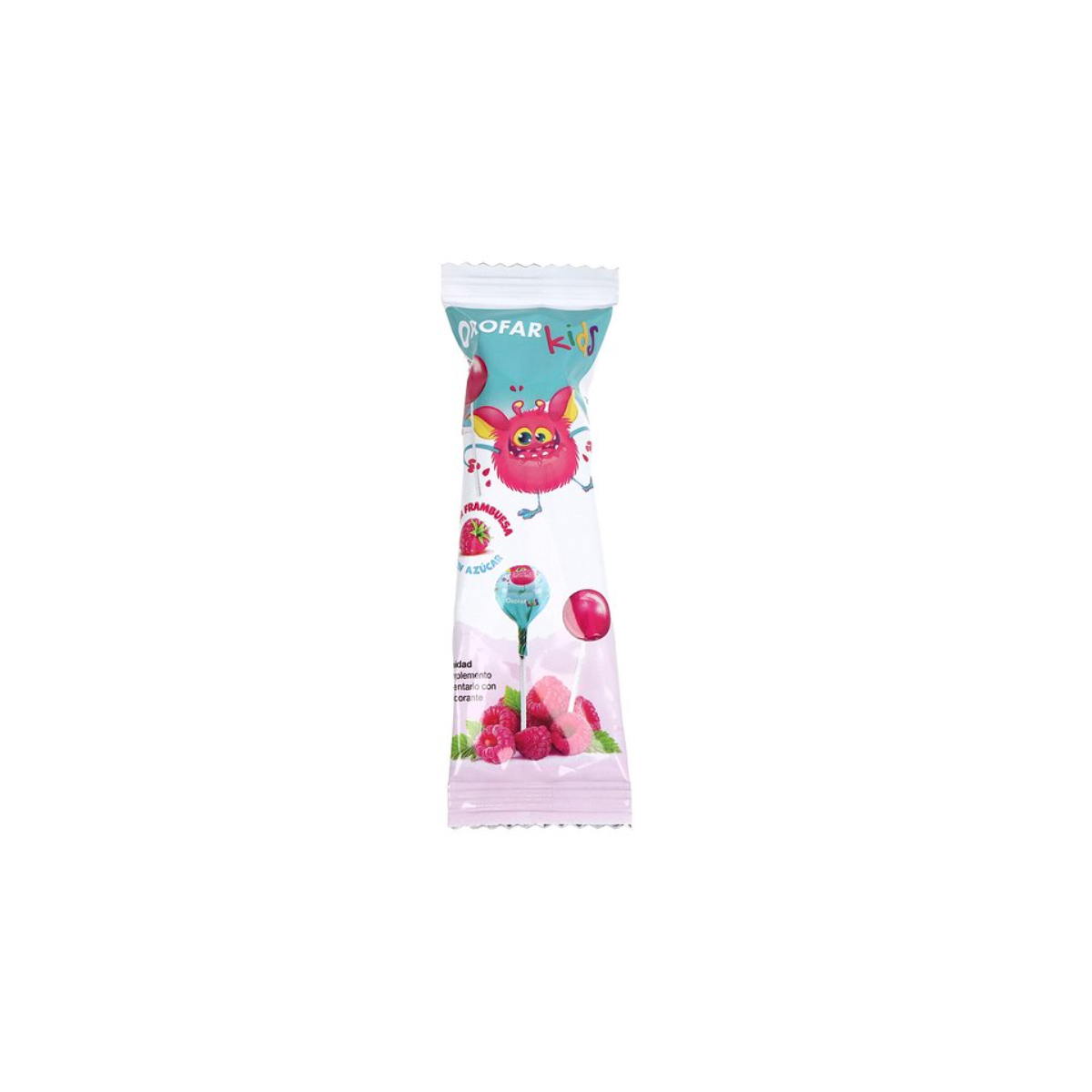 OROFAR KIDS 1 PIRULETA SABOR FRAMBUESA