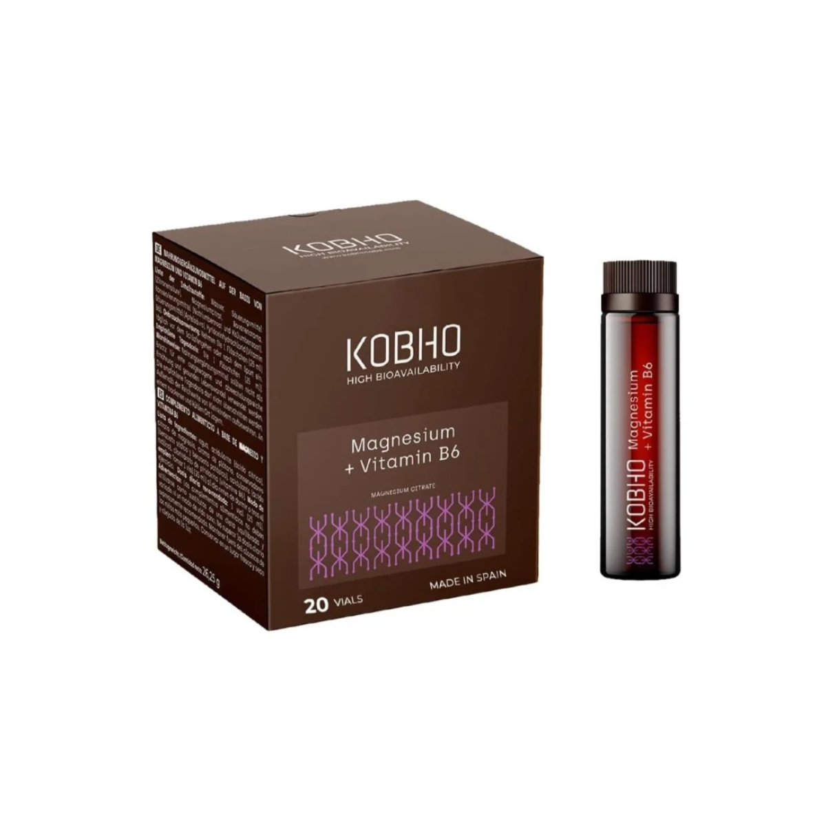 KOBHO MAGNESIUM + VIT B6 20 VIALES