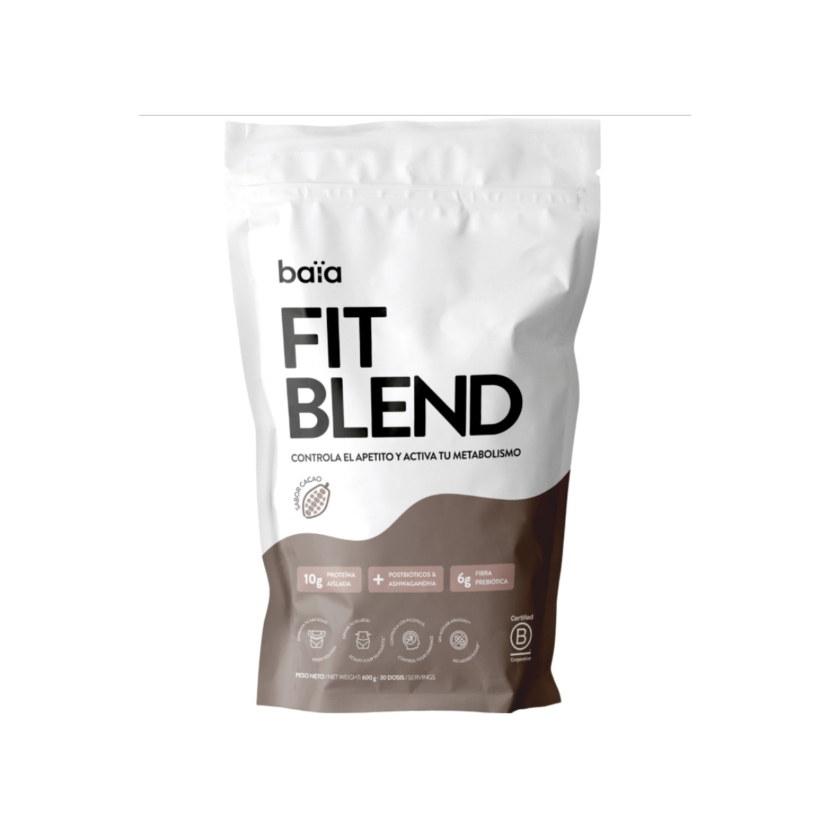 BAÏA FIT BLEND CACAO 600GR (30 DOSIS)