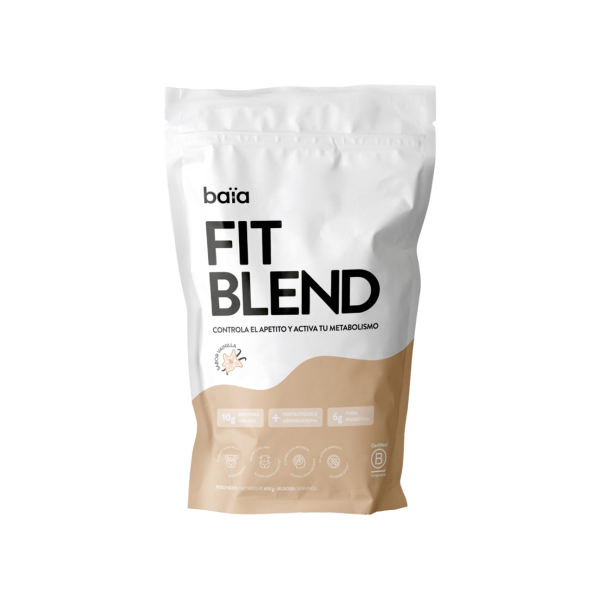 BAÏA FIT BLEND VAINILLA 600GR (30 DOSIS)