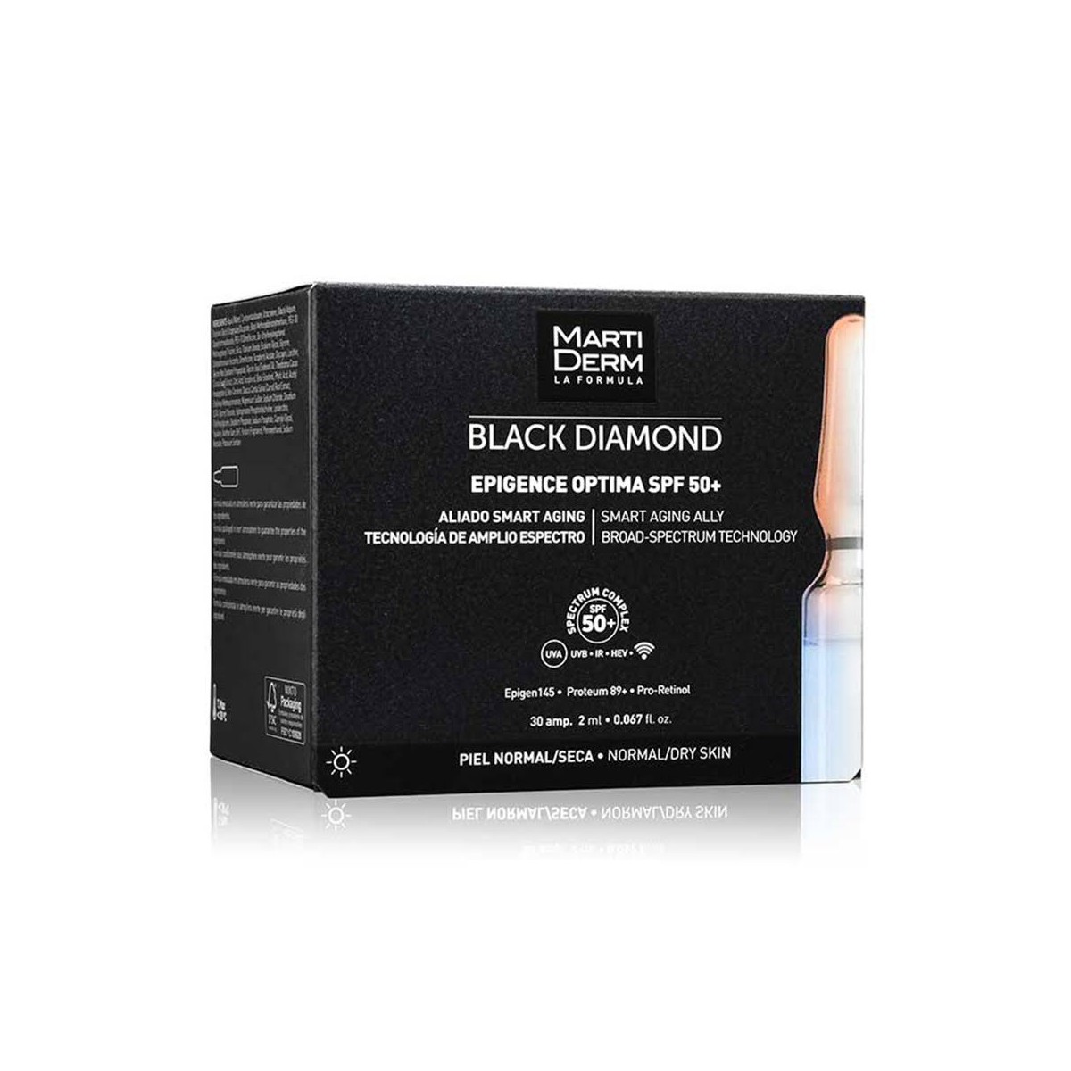 martiderm-epigence-optima-spf-50-black-diamond-30-ampollas